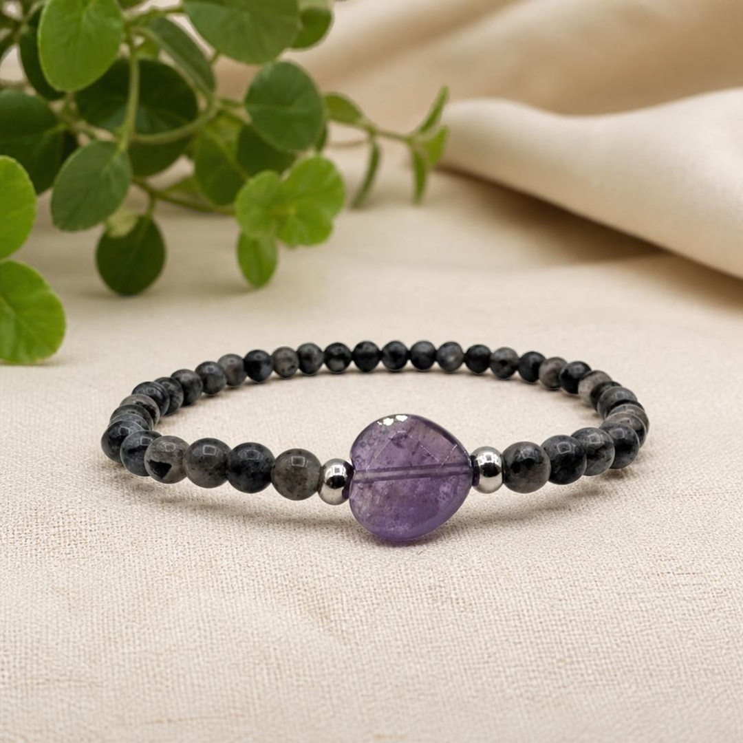 Amethist Heartstrings Armband