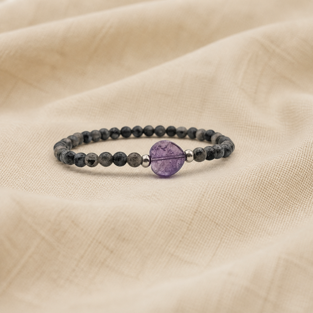 Amethist Heartstrings Armband